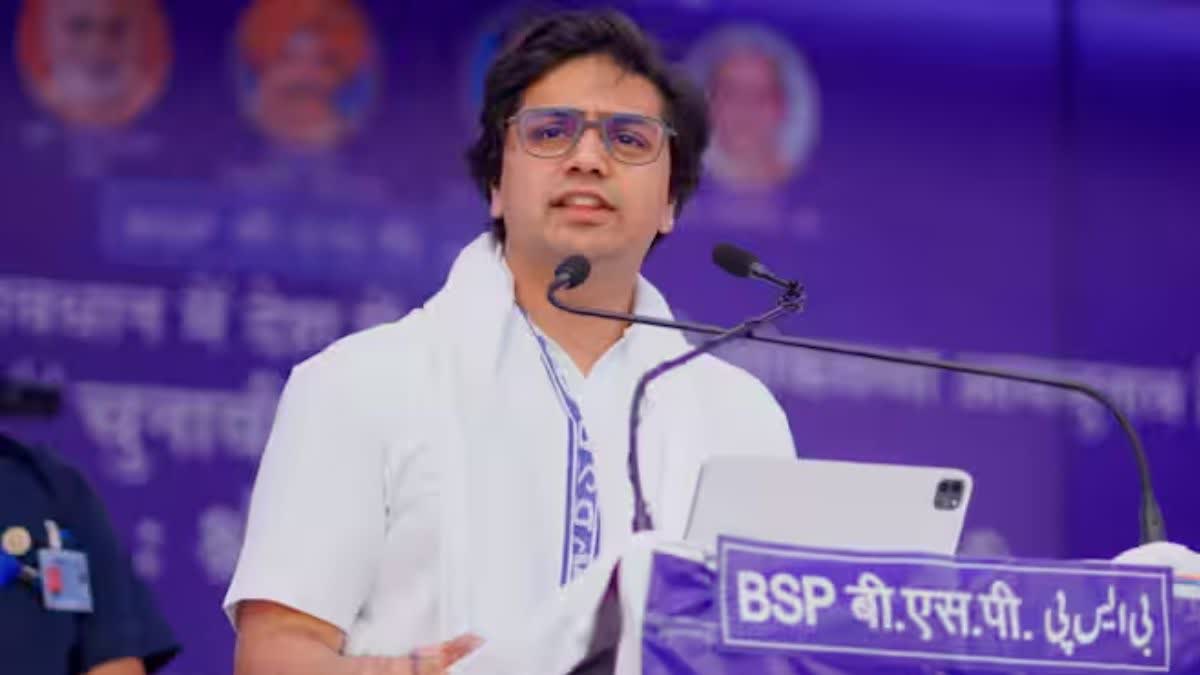 बसपा से निष्कासित आकाश आनंद.