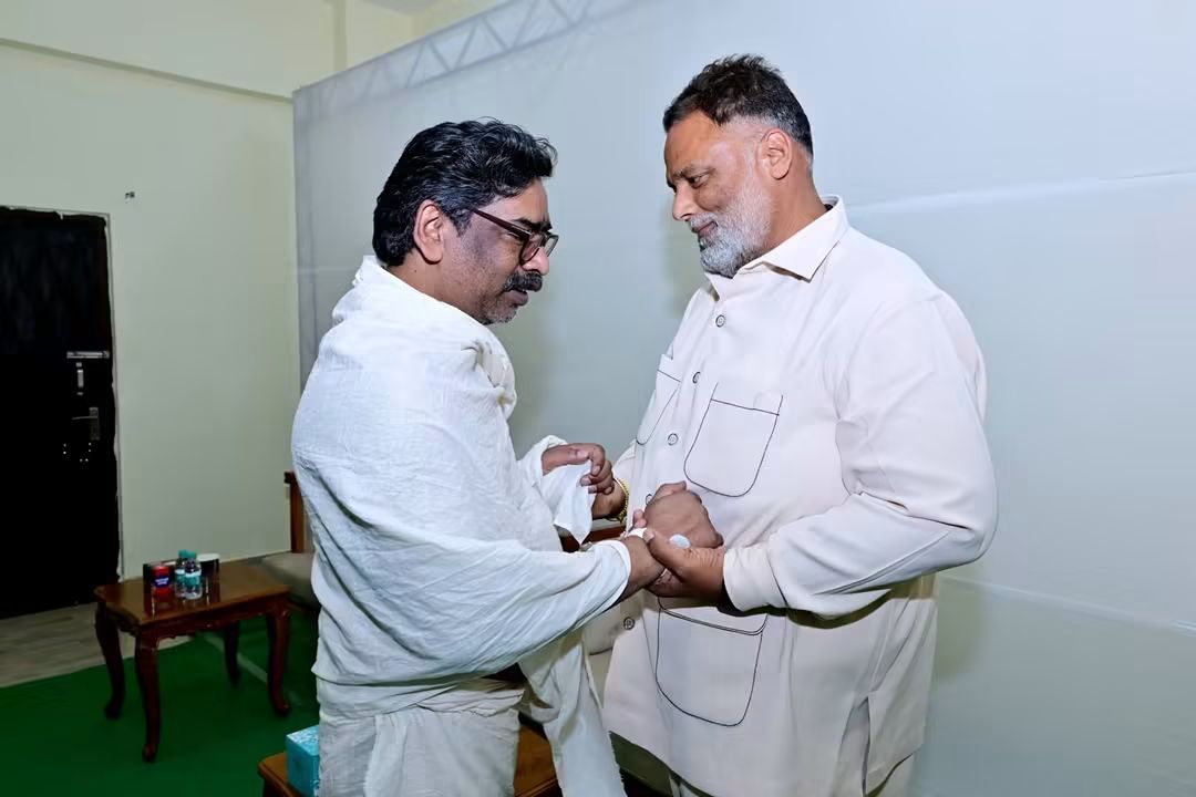 Union Coal Minister G. Kishan Reddy and Bhupesh Baghel arrived in Nemra meet hemnat soren