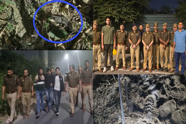 पुलिस और बदमाशों के बीच जोरधार मुठभेड़, दो बदमाश गिरफ्तार