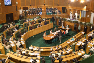 Proceedings of the Jammu and Kashmir Assembly are underway as the legislative session begins in Srinagar on Friday, October 31, 2025. (