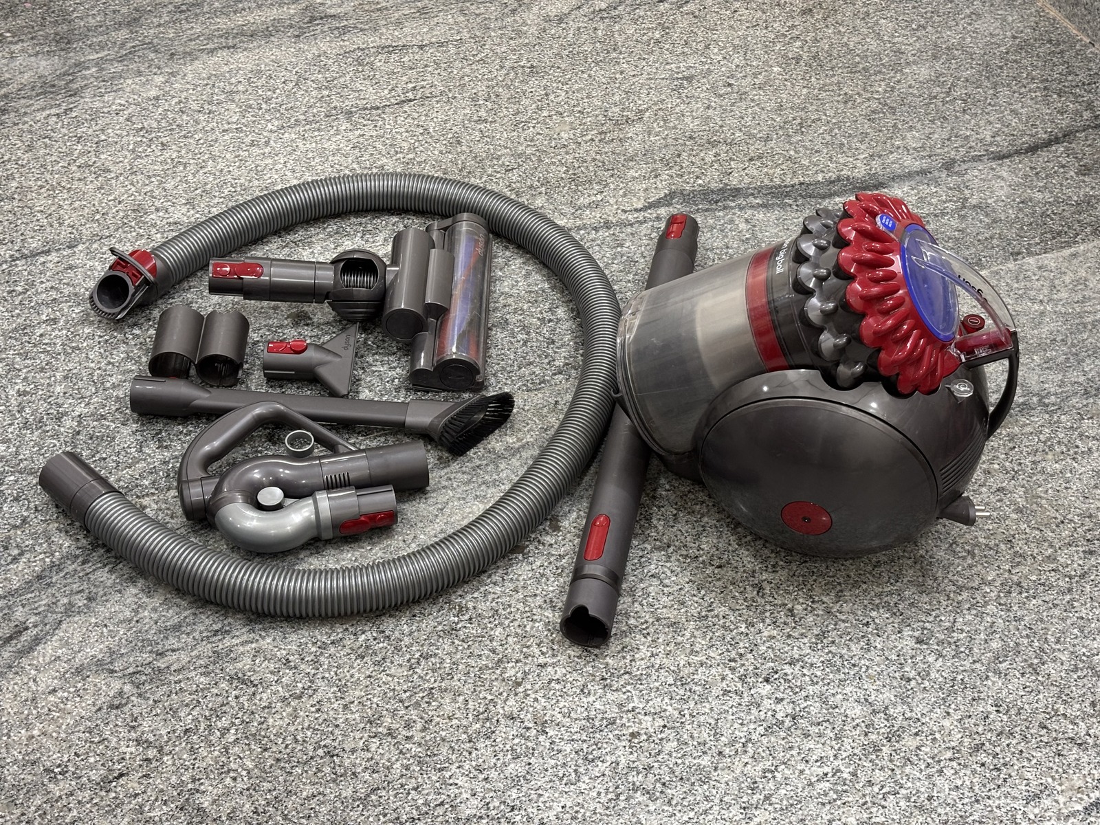 All the components of the Dyson Big Ball Vacuum Cleaner