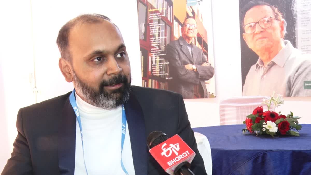 Author Aabhas Maldahiyar in conversation with ETV Bharat