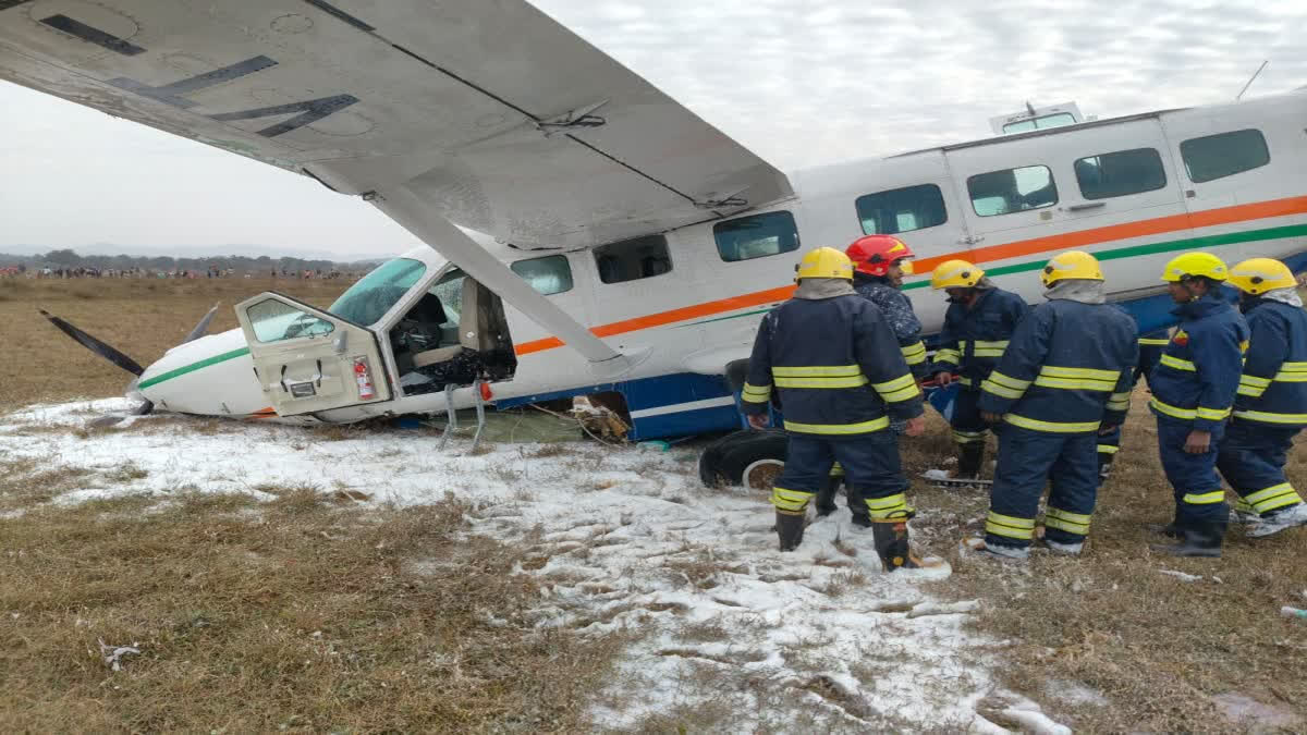 Two passengers injured in the emergency crash landing of an aircraft near Rourkela were airlifted to Mumbai for treatment.