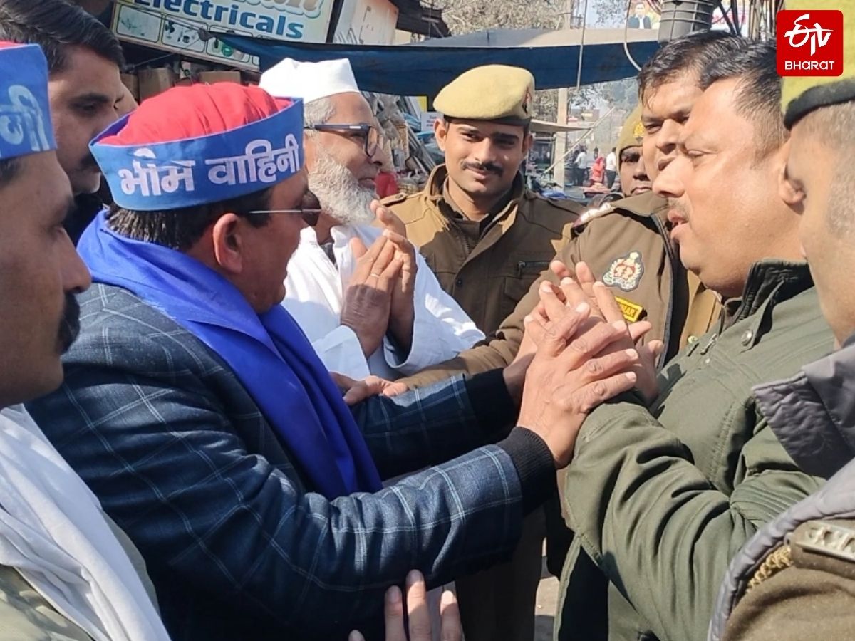 भीम वाहिनी के राष्ट्रीय अध्यक्ष को रोका.