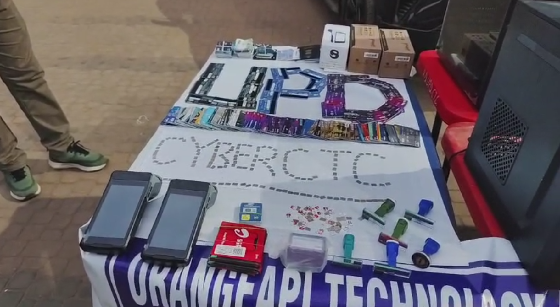 Sims and other items used for Fraud