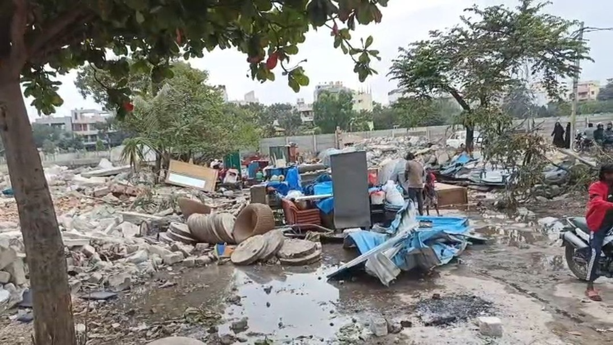 Residents of Saraipalya in Bengaluru are spending their nights on debris, sewage water and dust after the Bangalore Development Authority (BDA) demolished portions of their homes.