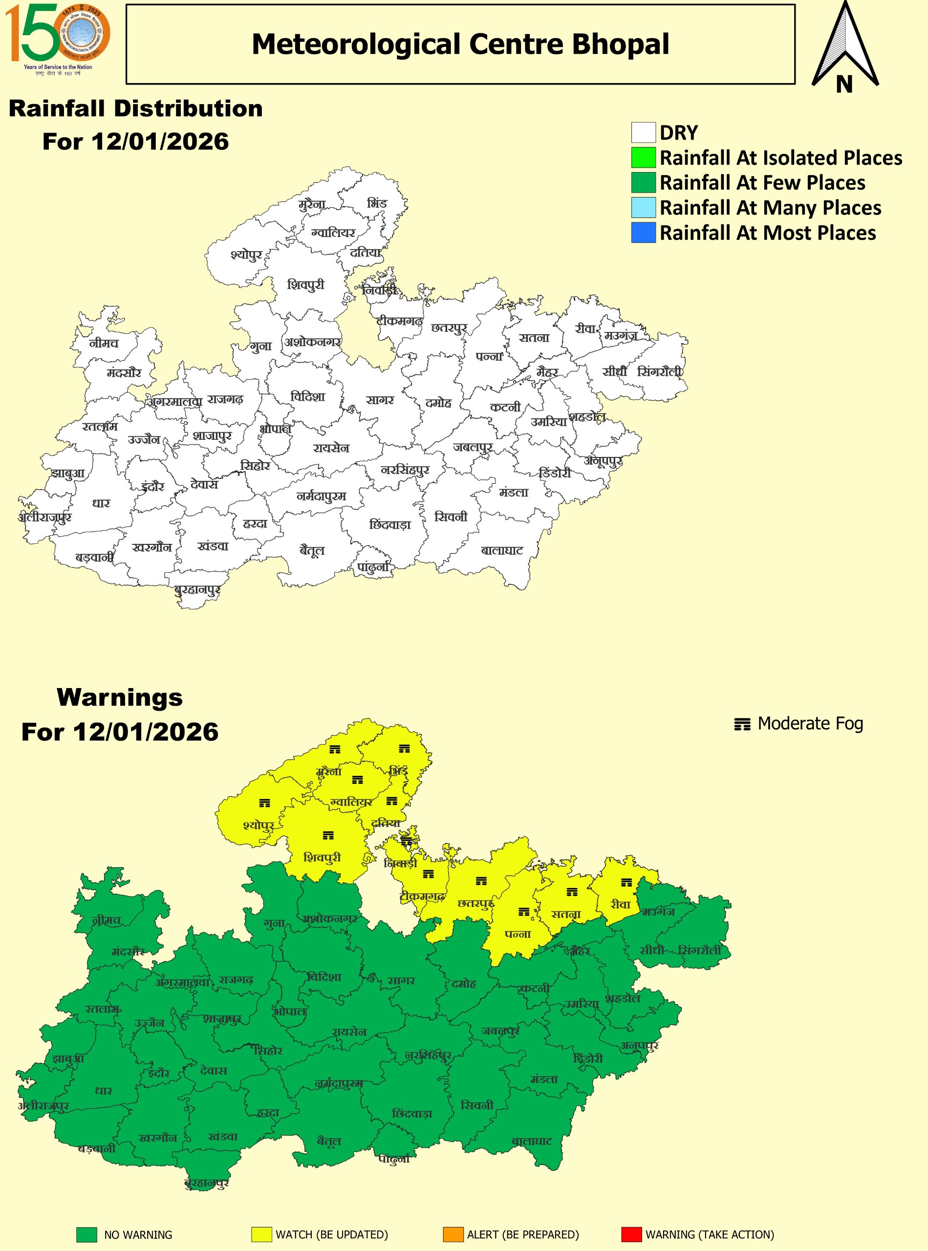 Madhya Pradesh weather forecast