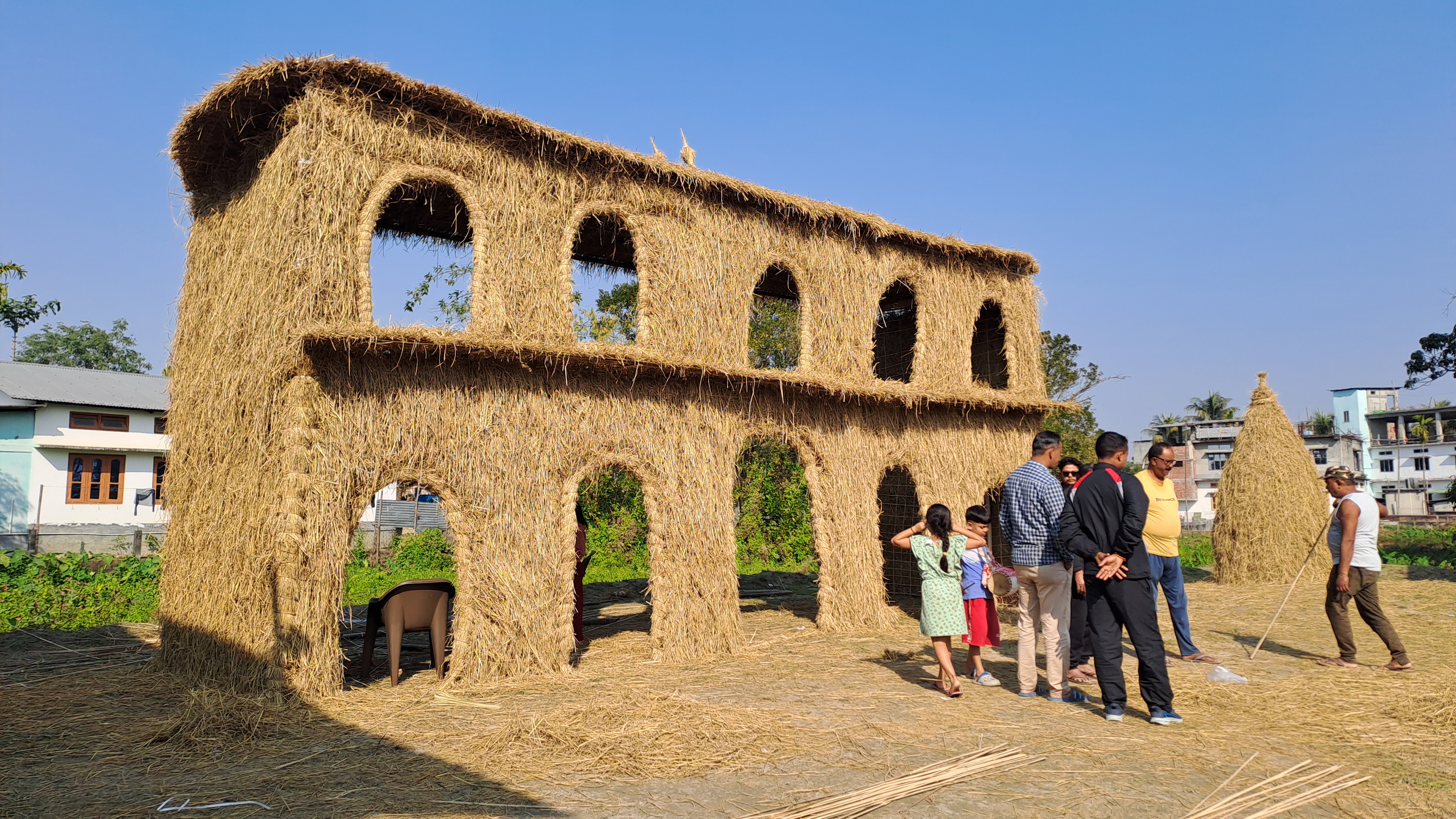 Bhela ghar that replicates the Rang Ghar in Nalbari