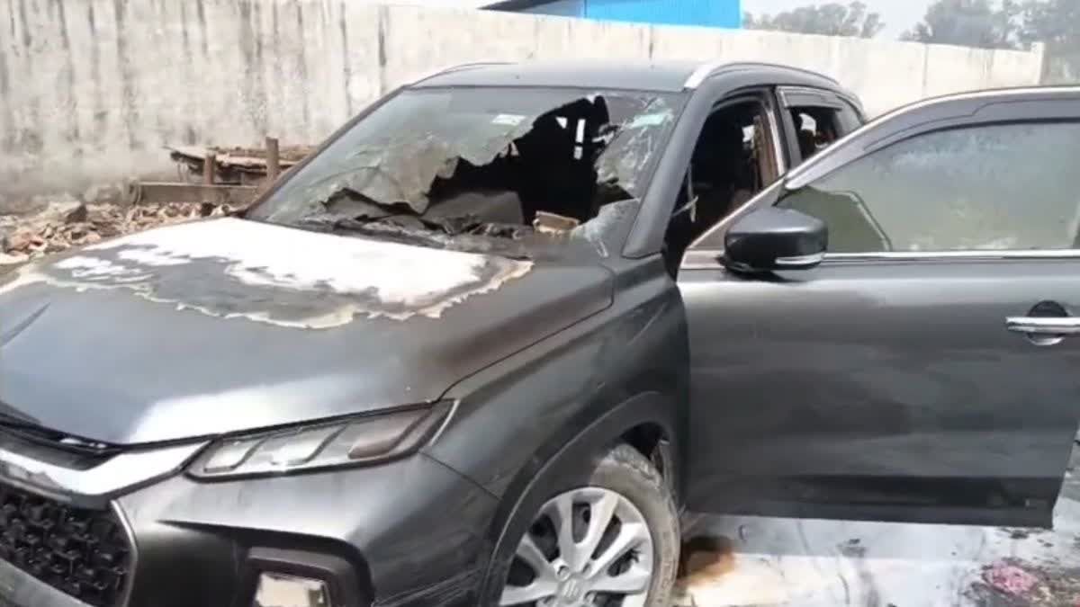 YAMUNANAGAR CAR FIRE