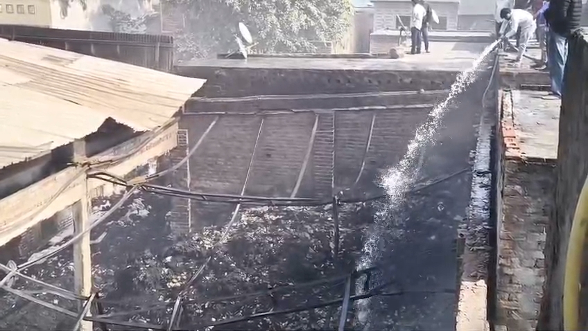 Massive Fire at Shakti Nagar West Warehouse in Panipat