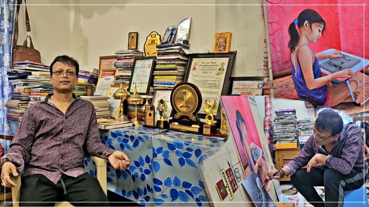 Assam artist Devabrat Mahanta's pictures sold in Belgium