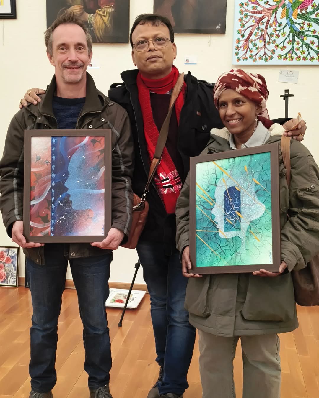 Assam artist Devabrat Mahanta's pictures sold in Belgium