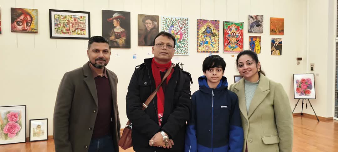 Assam artist Devabrat Mahanta's pictures sold in Belgium