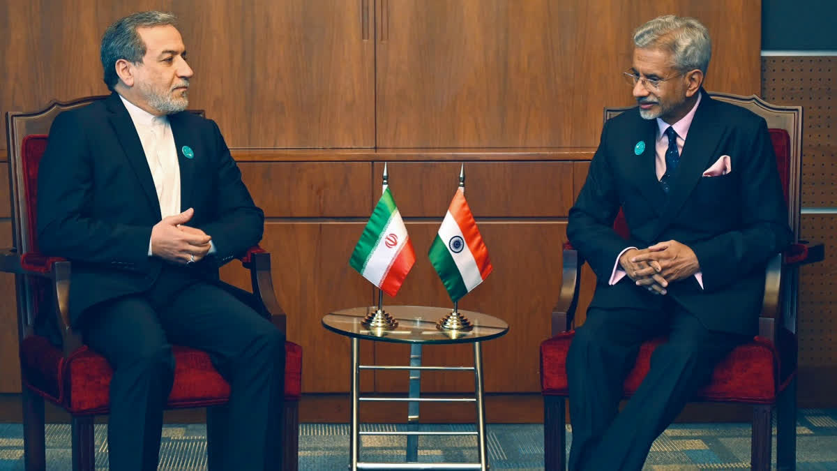 External Affairs Minister S Jaishankar meets Iran Foreign Minister, Seyed Abbas Araghchi, in Muscat on Feb 16, 2025.