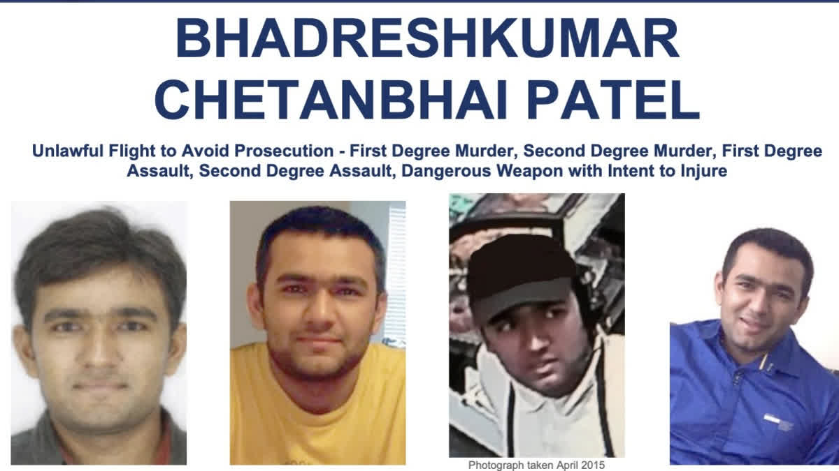 FBI shared Bhadreshkumar Chetanbhai Patel's picture on social media platform, who is wanted for allegedly killing his wife in Hanover, Maryland on April 12, 2015.