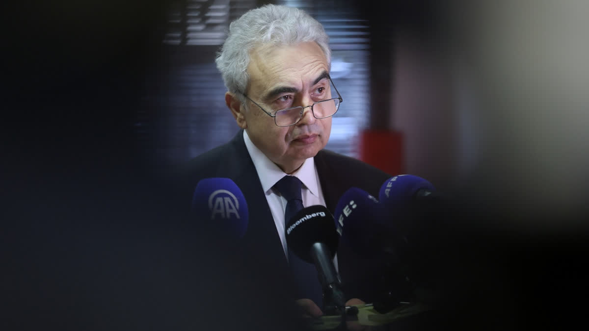 International Energy Agency Executive Director Fatih Birol speaks during a media conference regarding recent developments in global energy markets in Brussels, Friday, March 6, 2026.