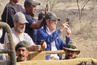 Rahul Gandhi at Ranthambore National Park.