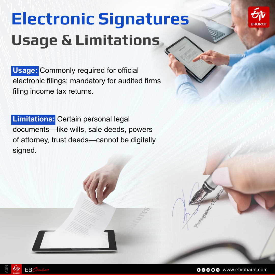 Electronic signatures: Usage and limitations