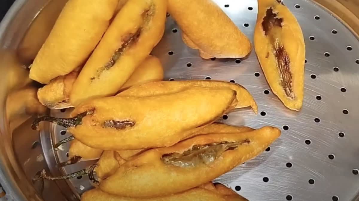 Mirchi Bajji without Besan Flour