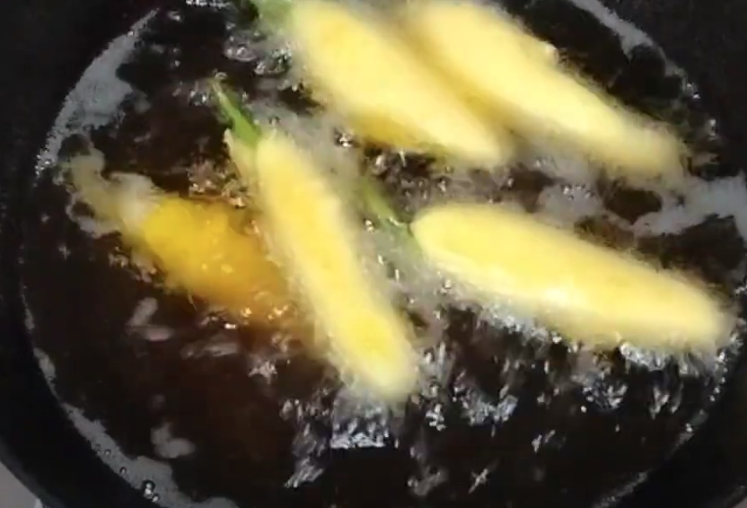 Mirchi Bajji without Besan Flour