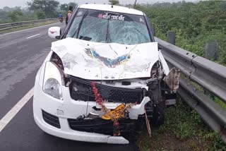 விபத்து ஏற்படுத்திய கார்