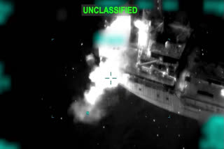 US CENTCOM Releases Video Of Hellfire Missile Attack On Ship With Indian Crew; 3rd Vessel Targeted In 4 Days