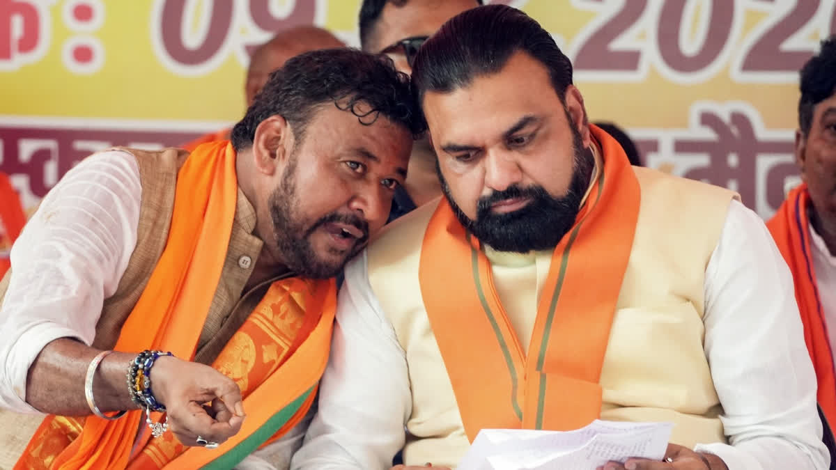 Bihar CM Samrat Choudhary with Abhishek Kumar Sinha