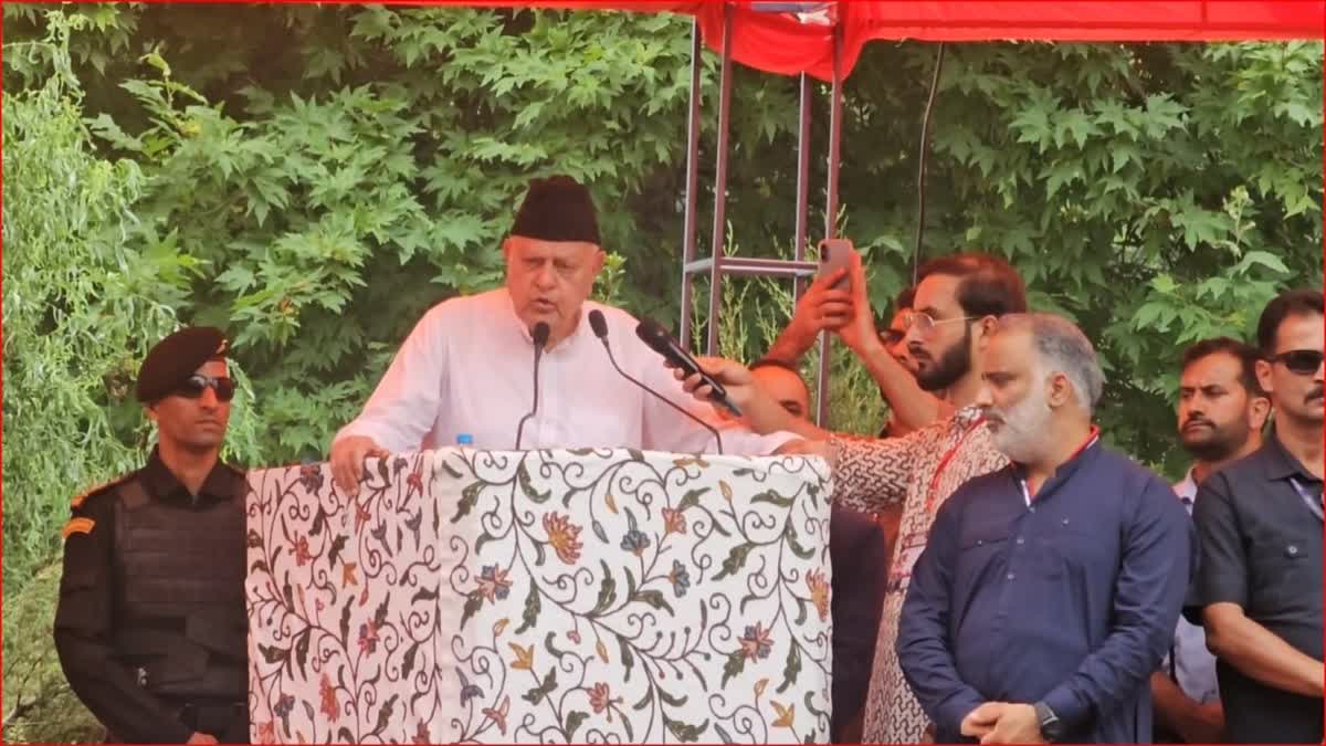 فاروق عبداللہ کا مرکز پر وعدے پورے نہ کرنے کا الزام، جموں و کشمیر کے حقوق کی بحالی کا مطالبہ