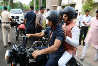 Mohan Yadav Bike Video Ujjain
