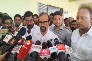 செய்தியாளர்களை சந்தித்த அமைச்சர் வெங்கட்ரமணன்