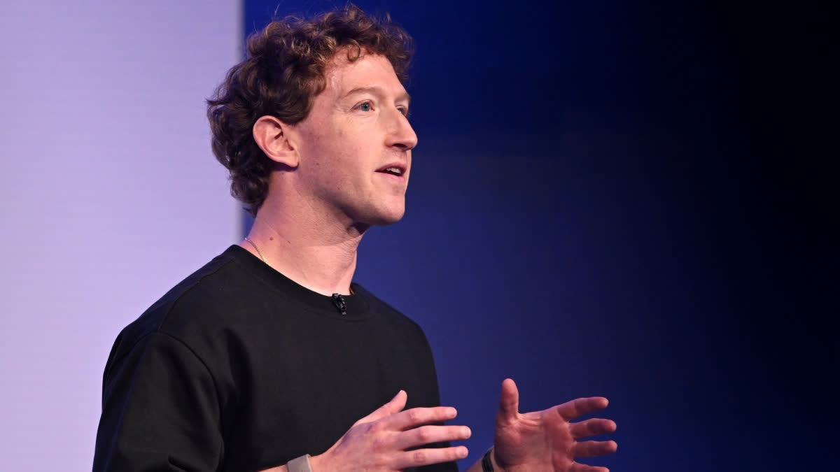 FILE - Meta CEO Mark Zuckerberg speaks during the company's Connect developer conference Wednesday, Sept. 17, 2025, in Menlo Park, Calif.