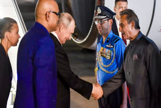 PUTIN ARRIVED DELHI FOR BRICS