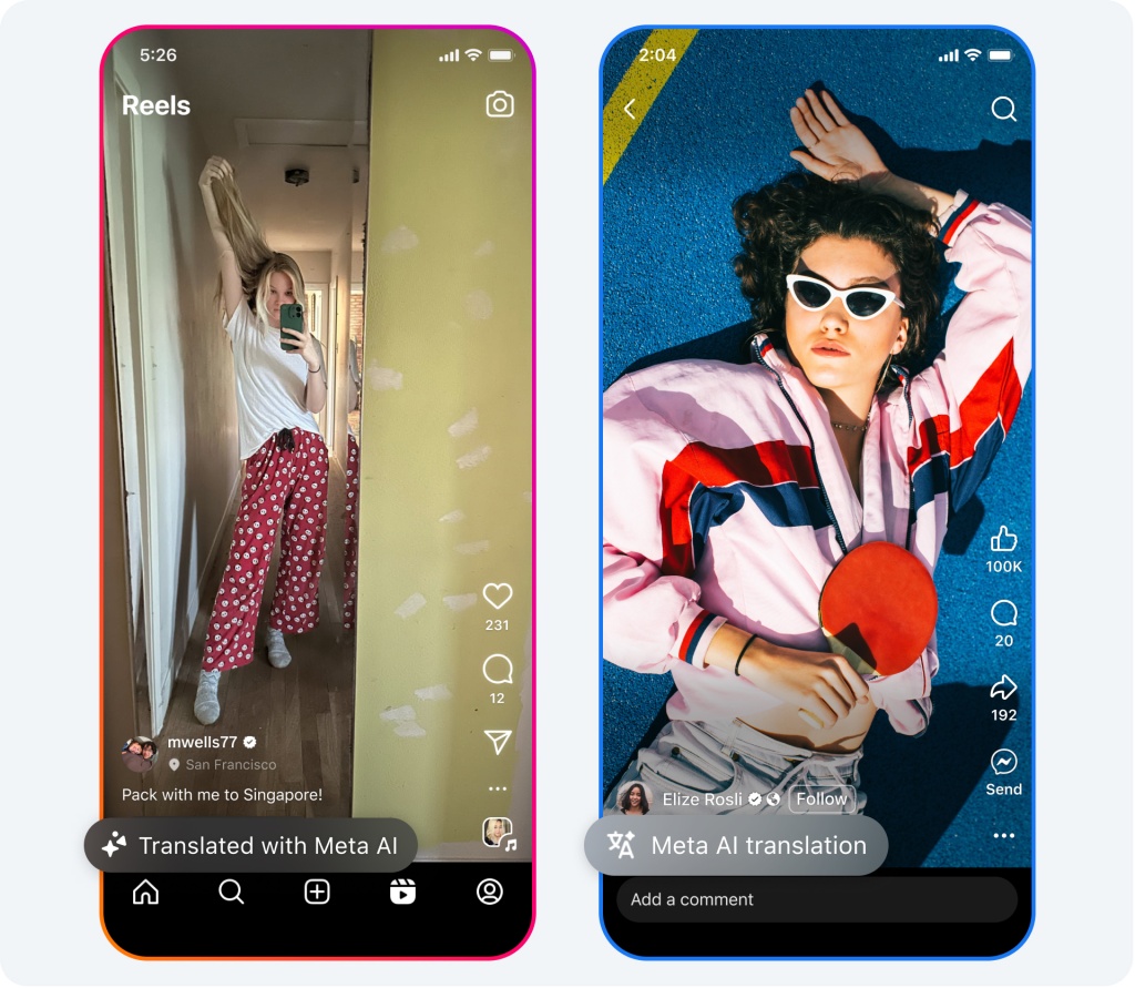 Meta Hindi AI translation feature