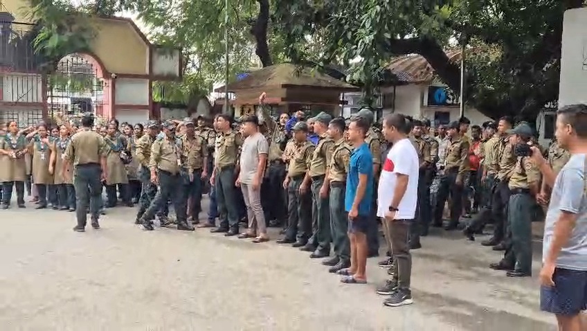 Tezpur University Vice-Chancellor and Finance Officer protest against security personnel