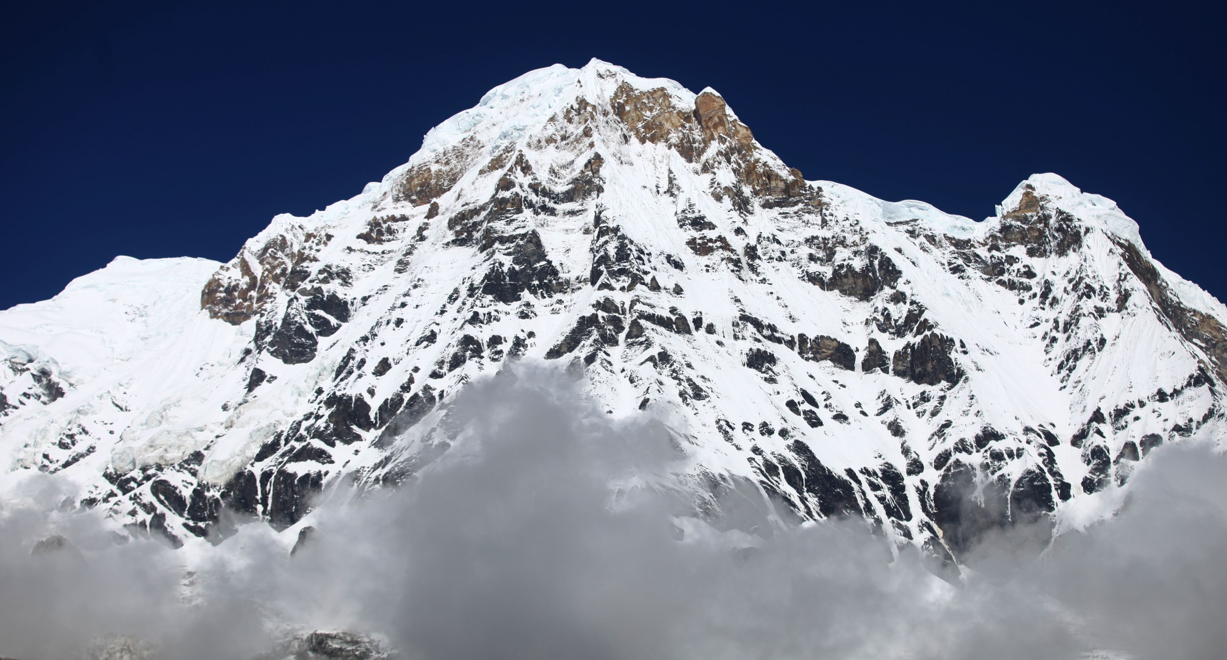 FILE - A view of Annapurna ranges from Annapurna base camp in Kaski, Nepal.