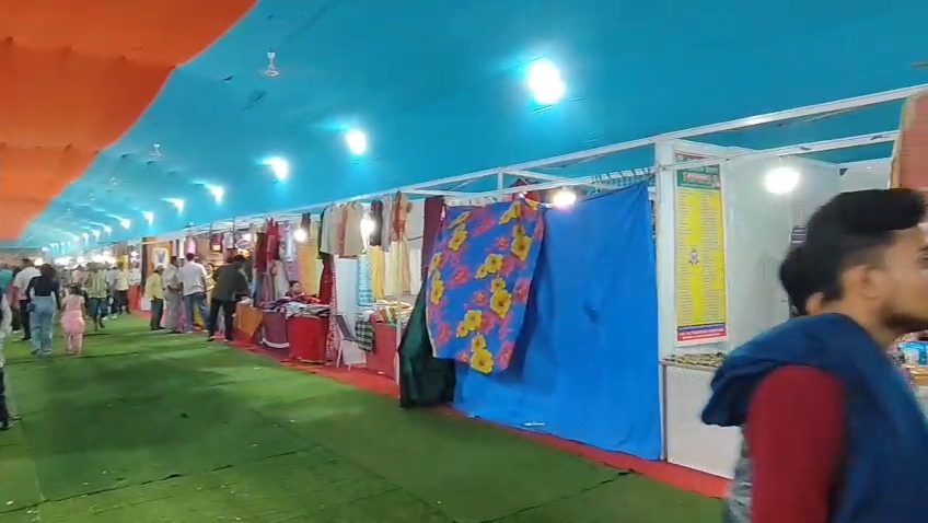 The Eiffel Tower has been set up at the international trade fair in Nalbari