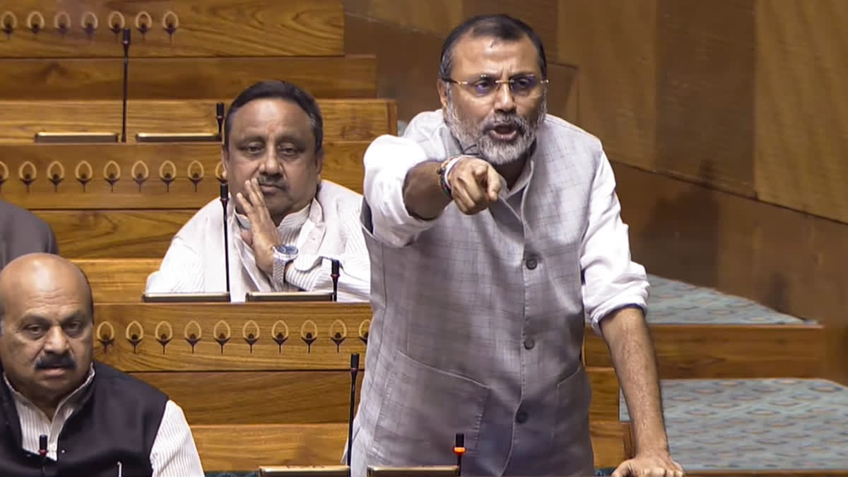 Nishikant Dubey Accuses Gandhi Family Of Corruption, Lok Sabha Adjourned For Day Amid Cong Protest