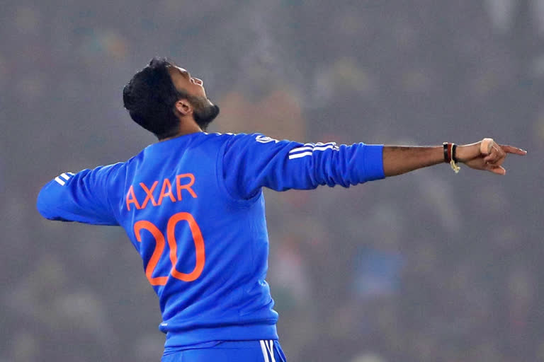 Axar eyes good show in England Test series, IPL to get T20 World Cup berth While talking about the mantra behind his recent success at highest level, India' ace all-rounder Axar Patel said that the training at National Cricket Academy and addition of new skill sets in his bowling has made him a better bowler, mentioning his competition is with himself only. Axar picked up two important wickets of Afghan skipper Ibrahim Zadran and debutant Rahmat Shah to help his side to restrict visitors for just 158 runs.