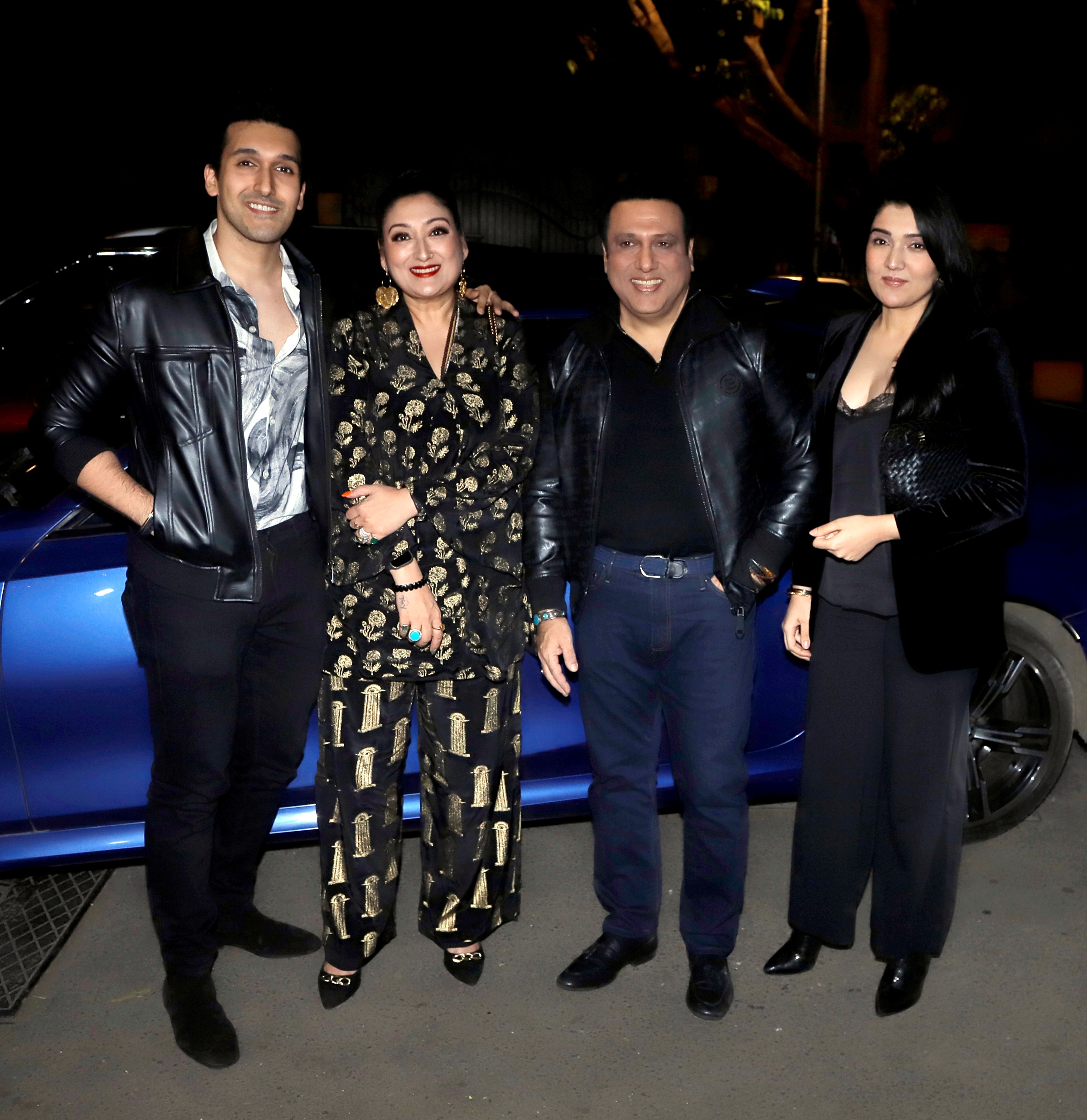 Govinda with his wife and kids