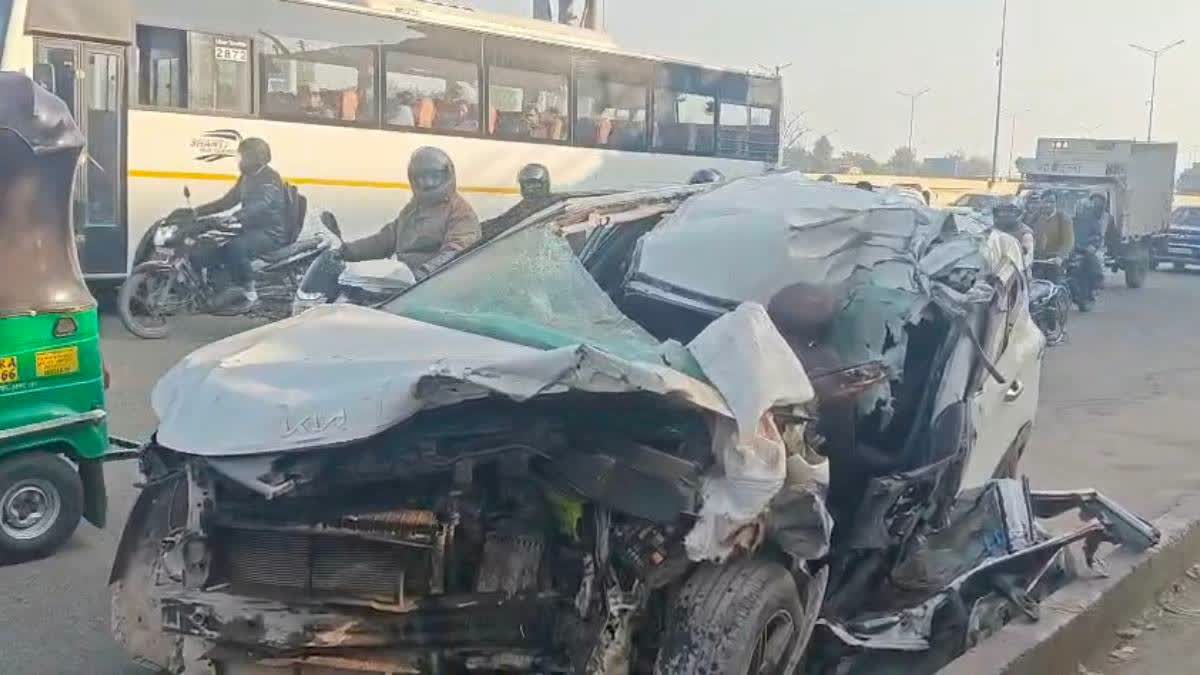 Two Killed, Three Injured As Car Collides With Truck In East Delhi