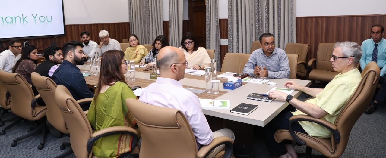 J-K CM Omar Abdullah chairs a meeting over acquiring guest houses in outside states