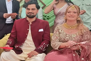 adarsh resident of sirmaur himachal married australian woman shibon according to Indian customs Urdu News