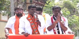 காரைக்குடியில் அண்ணாமலை பிரச்சாரம்