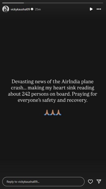 Bollywood stars react with grief to the tragic Air India flight crash in Ahmedabad