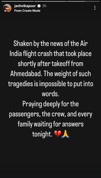 Bollywood stars react with grief to the tragic Air India flight crash in Ahmedabad