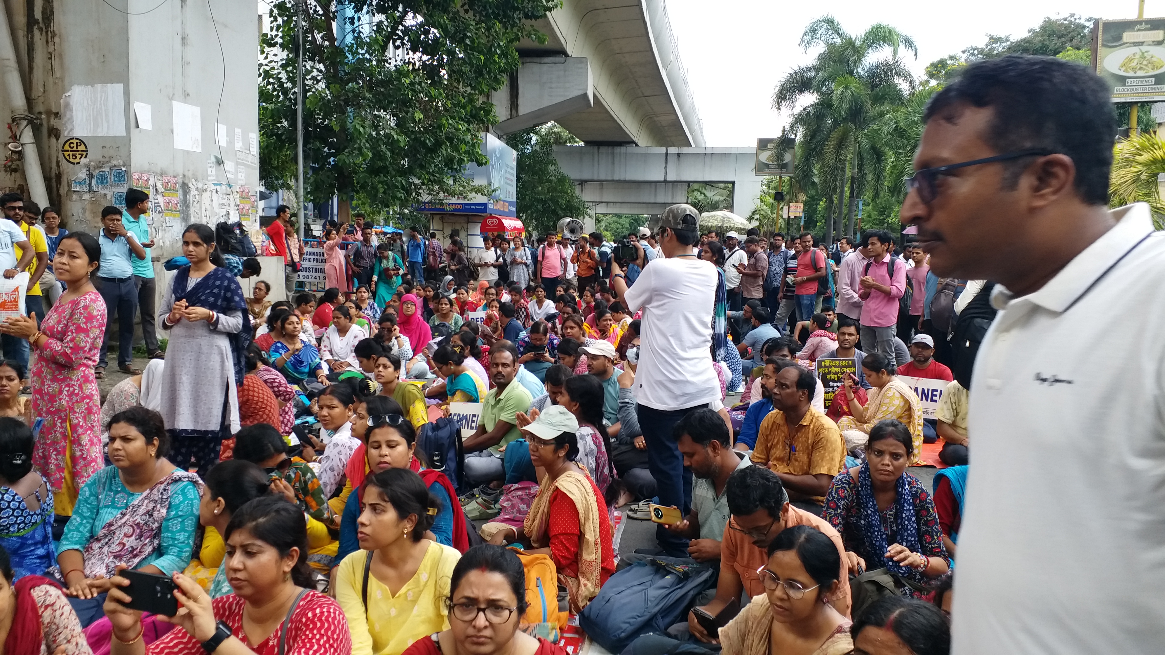 jobless teachers protest