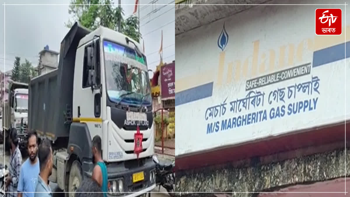 Customer got angry and protested because they didn't get the LPG  Cylinders