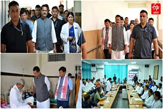 ASHOK SINGHAL VISITS VISITS DMCH