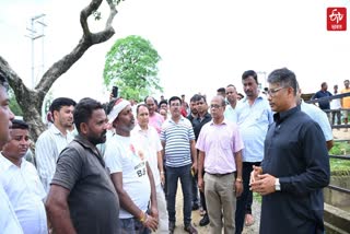 Minister Pijush Hazarika visits Hatiamukh Irrigation Project