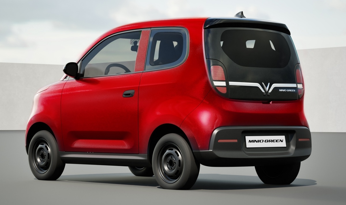 Rear Profile of VinFast Minio Green